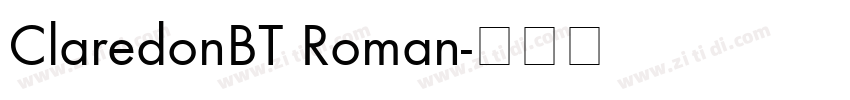 ClaredonBT Roman字体转换